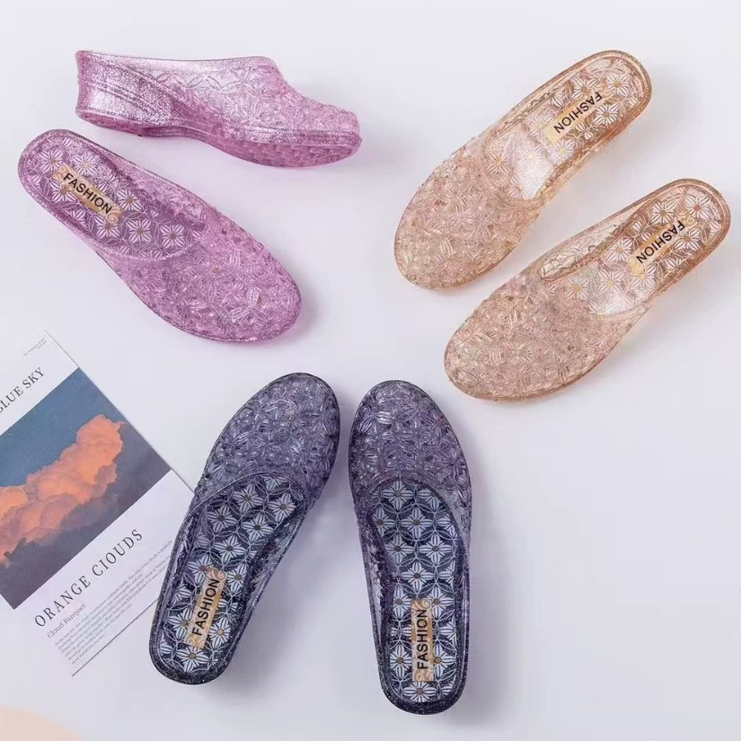 24 летние новые полубаоку обувь пещера обувь пластиковые пляжные сандалии тапочек открытый дамы дышащие производители оптом