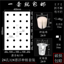 水培蔬菜设备无土栽培漂浮板种植绵定植篮大棚温室鱼塘泡沫板花盆