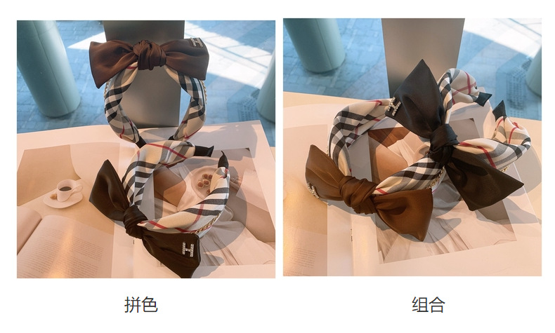 New Fashion Bow Letter H Diamond Headband display picture 29