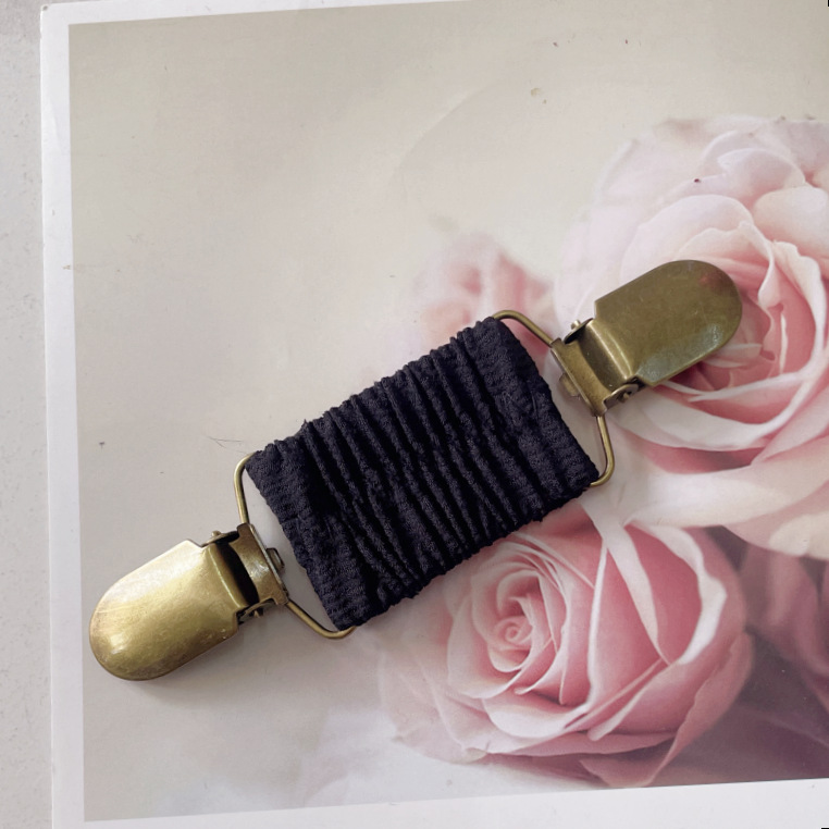 Amazon nuevo suéter clip plisado banda elástica cardigan clip vintage chal clip de moda clip fijo