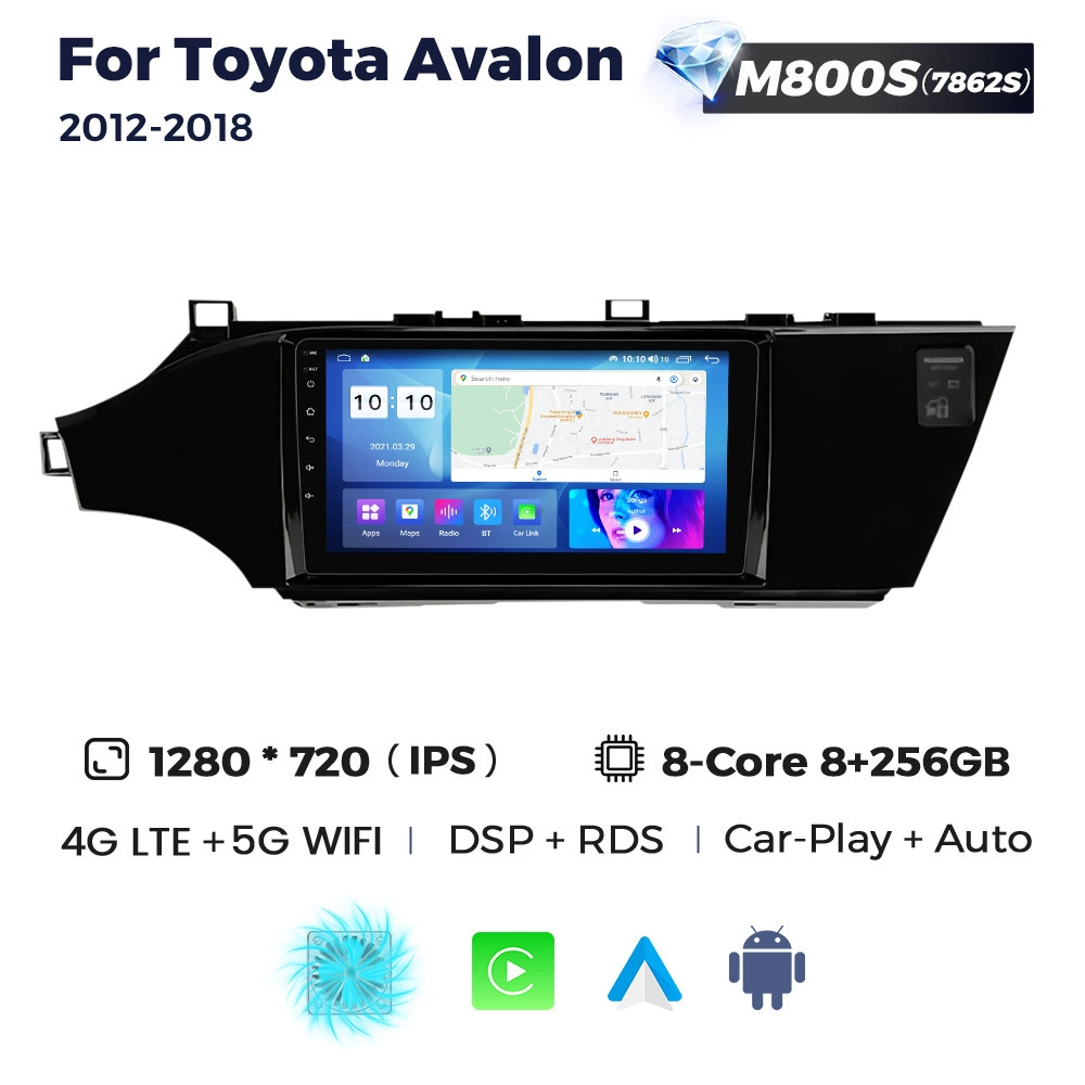 Совместимый Toyota Avalon 2012-2018 Android большой экран средней панели навигационное радио 8+256