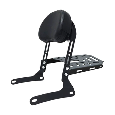 Motorcycle tail: rear passenger backrest, lumbar