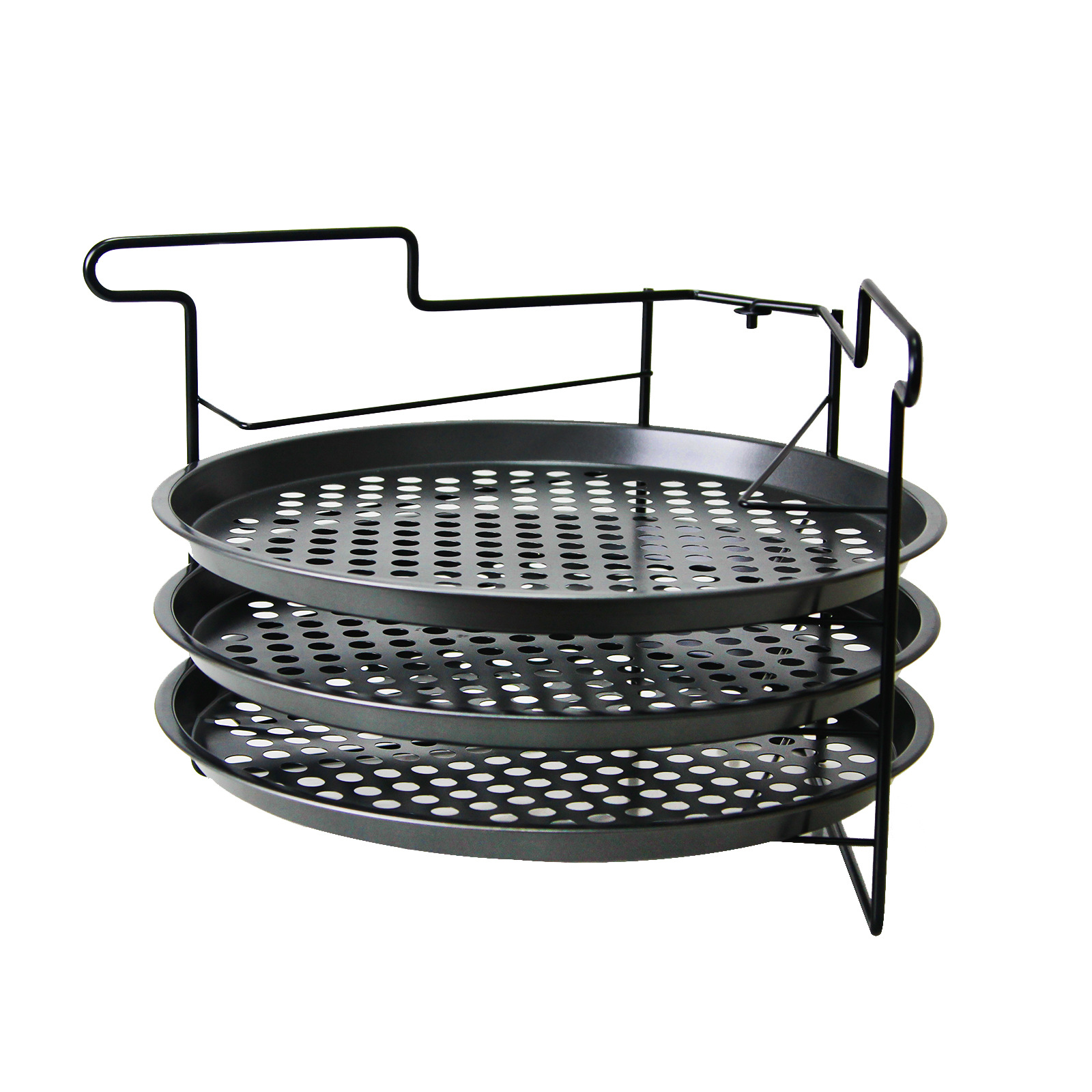 Estante de cocina plegable multifuncional transfronterizo de punto del fabricante Estante para platos de pizza Ingredientes Platos fríos Estante de guarnición de olla caliente