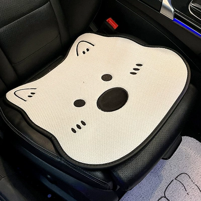 Linen Car Seat Cushion, Suitable for Seat cushion, seat cover - four-seasons-linen-style-west-highland-cute-puppy-front-seat-cushion-leaflet-no-specifications