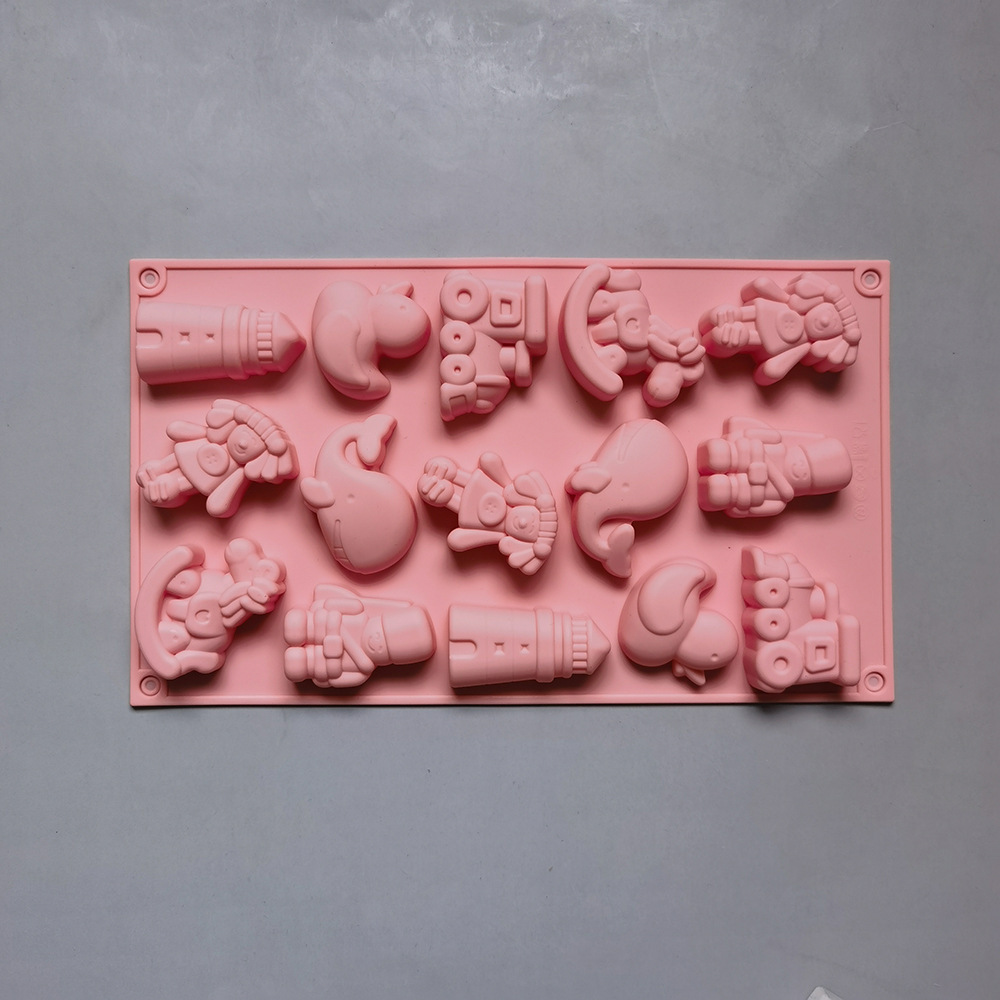 15 chicas troyanos 383 molde de silicona para pastel de chocolate molde de pan herramientas de panadería