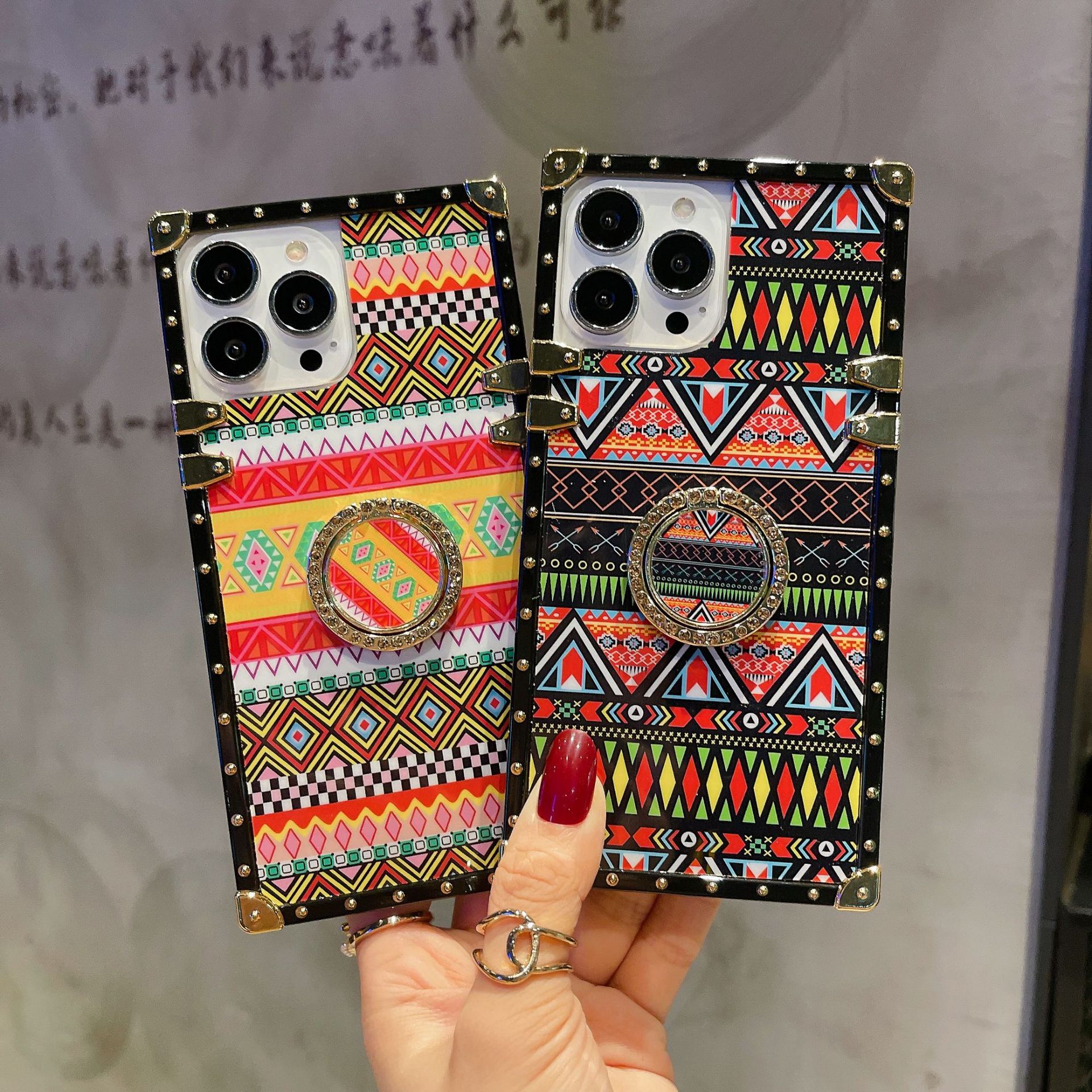Etui na telefon w stylu bohemian dla iphone 15 pro max samsung s24_voghion.com
