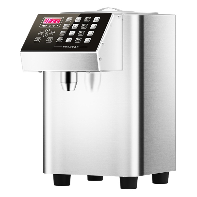 Máquina de jarabe, máquina de fructosa, equipo para tiendas de té con leche, dispositivo dosificador de polvo de frutas de 16 compartimentos, dispositivo dosificador de fructosa totalmente automático, sin freír.