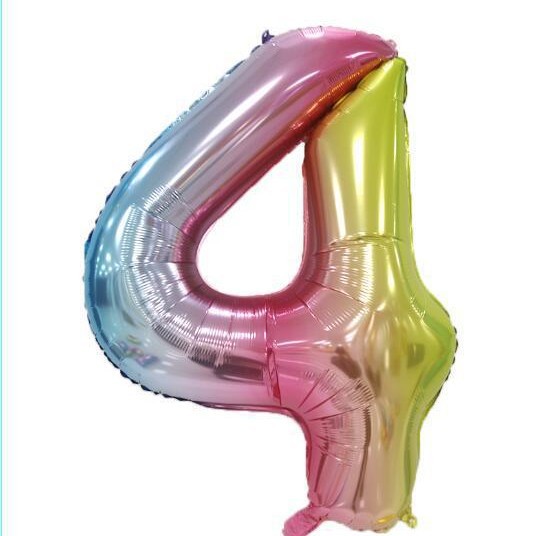Versión estadounidense del globo de película de aluminio digital de 40 pulgadas de cuerpo delgado Decoración de fiesta de cumpleaños Helio flotando en el aire Globo grande transfronterizo de 42 pulgadas