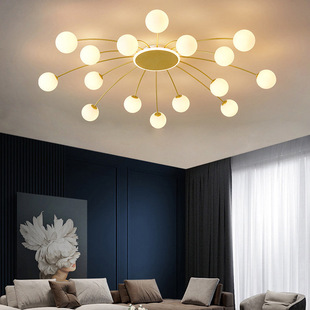 Nordic Led Bedroom Ceiling Lamp Modern Simple Atmospheric Light Luxury Creative Internet Famous Ins Lighting Magic Bean Living Room Lamps