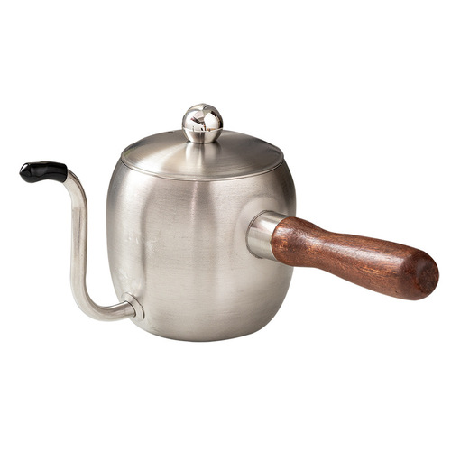 Hanging ear coffee hand brewing kettle, thin mouth kettle, wooden handle, stainless steel v60 filter cup, smart cup, sharing pot, coffee pot set