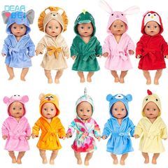 Butterfly shell factory 18-inch doll clothes cute pet pajamas pink rabbit little pig 43cm male figure children's toy clothing customization
