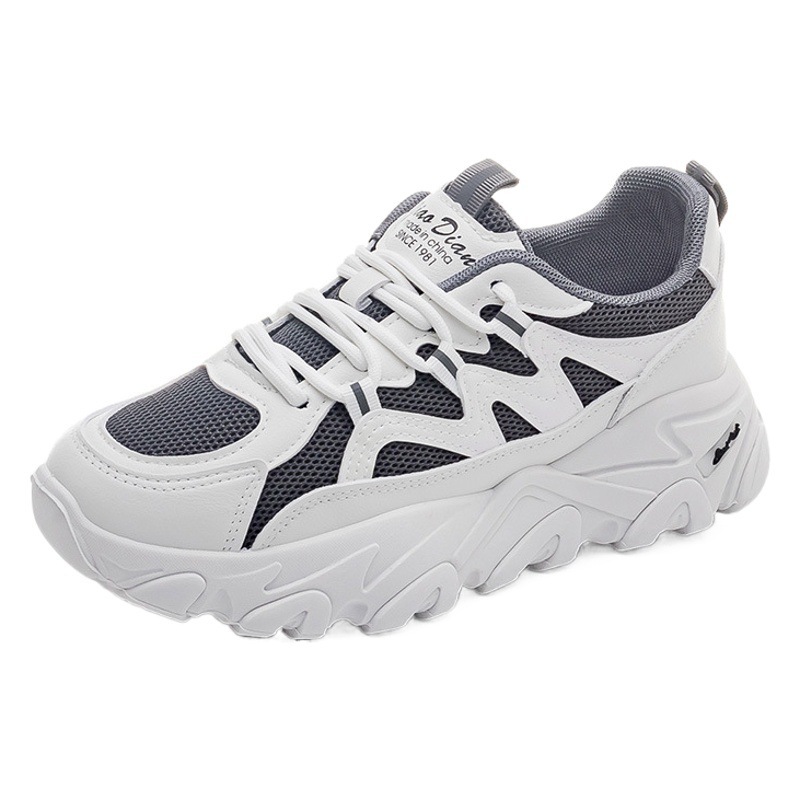 Zapatos estilo Dad para mujer, primavera y verano 2022, nuevos tenis versátiles con suela gruesa que aumentan la altura, estilo coreano, zapatos casuales de moda 7787