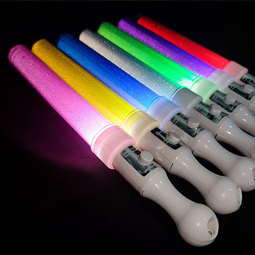 Manufacturer direct supply fluorescent rod concert support silver fluorescent rod children's light toy heart-shaped fluorescent rod 