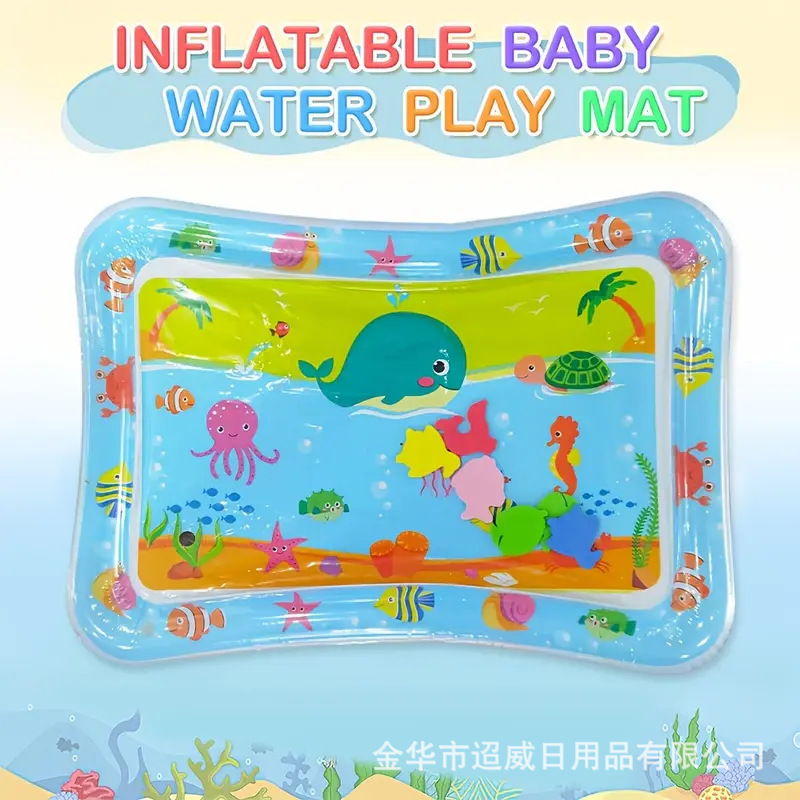 Cross-Border Ready-Made Baby Water Pad Crawling Training Pad 65 Certified Thickened Children's Patting Cushion Wholesale