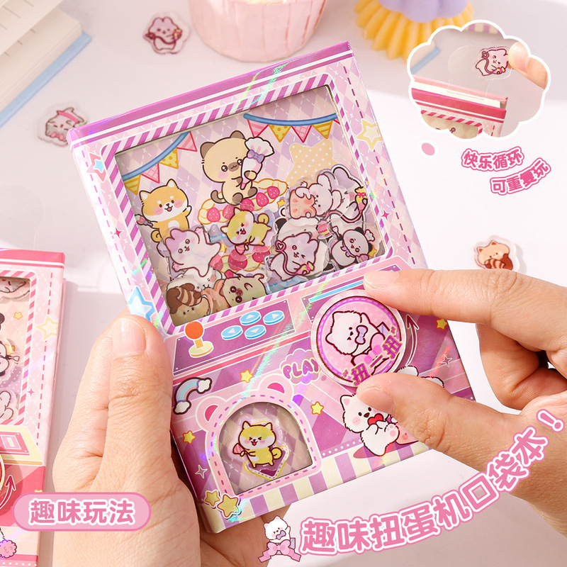 趣味機関ガチャ本高颜値漫画ロック音楽解凍ノート学生ツイストポケット携帯手帳|undefined