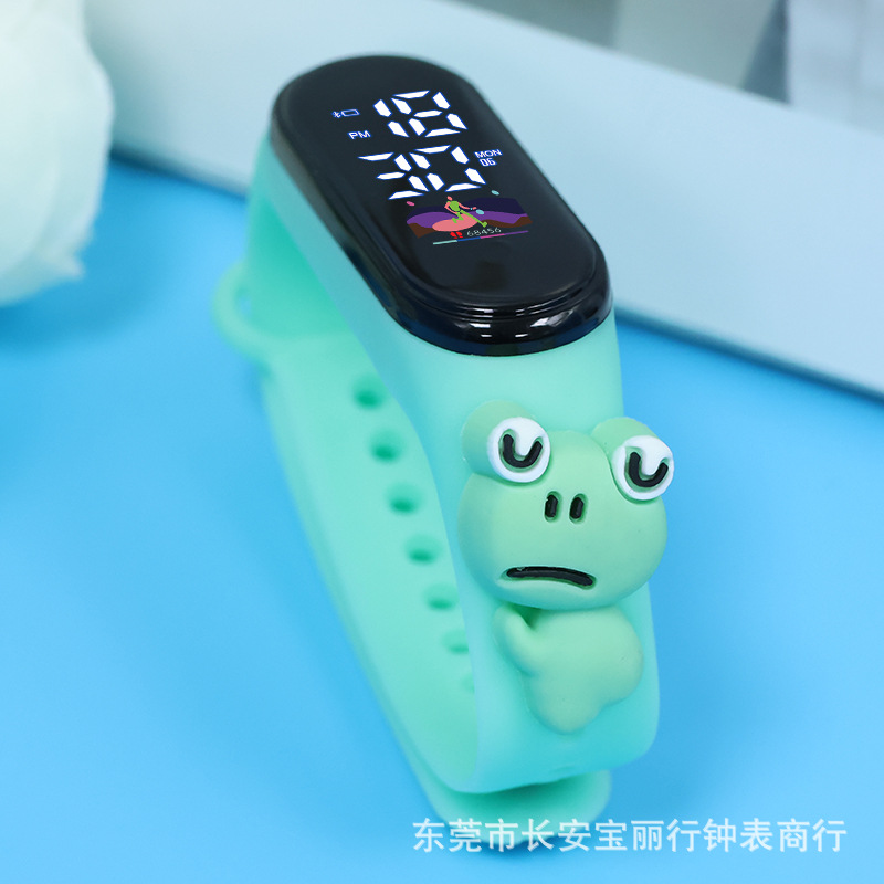 Mint green-frog