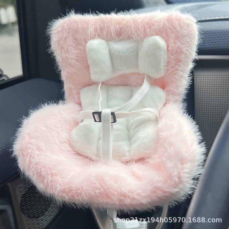 17cm ラブブペンダント、かわいいカーセーフティシート、車のエアベント装飾、車内アクセサリーに適しています。|undefined