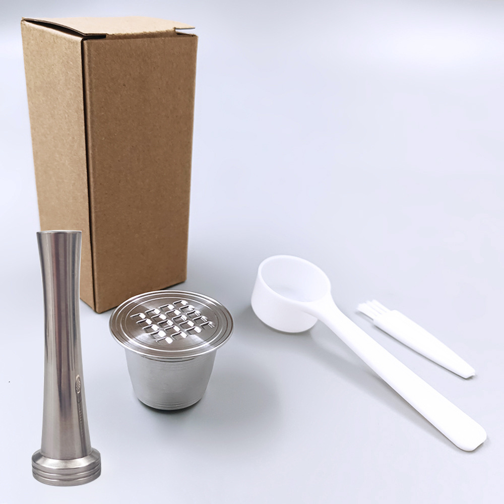 Filtro de café de acero inoxidable reutilizable máquina de café cápsula agujero cuadrado Cápsula de café fabricante