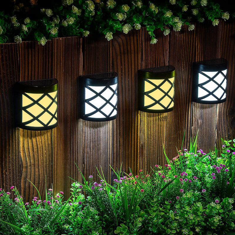 Solar Wall Light, Retro Fence Light, Outdoor Waterproof Garden Light, Fence Walkway Light, Garden Villa Retro Light Solar Wall Light, Retro Fence Light, Outdoor Waterproof Garden Light, Fence Walkway Light, Garden Villa Retro Light