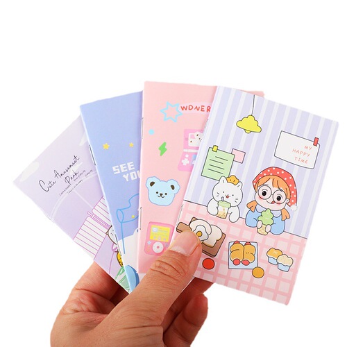 Factory direct supply of cartoon notebooks, mini pocket notebooks, cute little notebooks, gifts, small gifts wholesale with LOGO