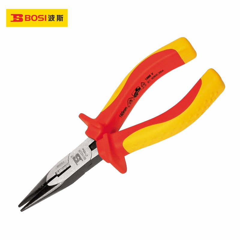 波斯工具铬钒钢VDE绝缘耐压尖嘴钳耐压1000V BS199226 BS199228