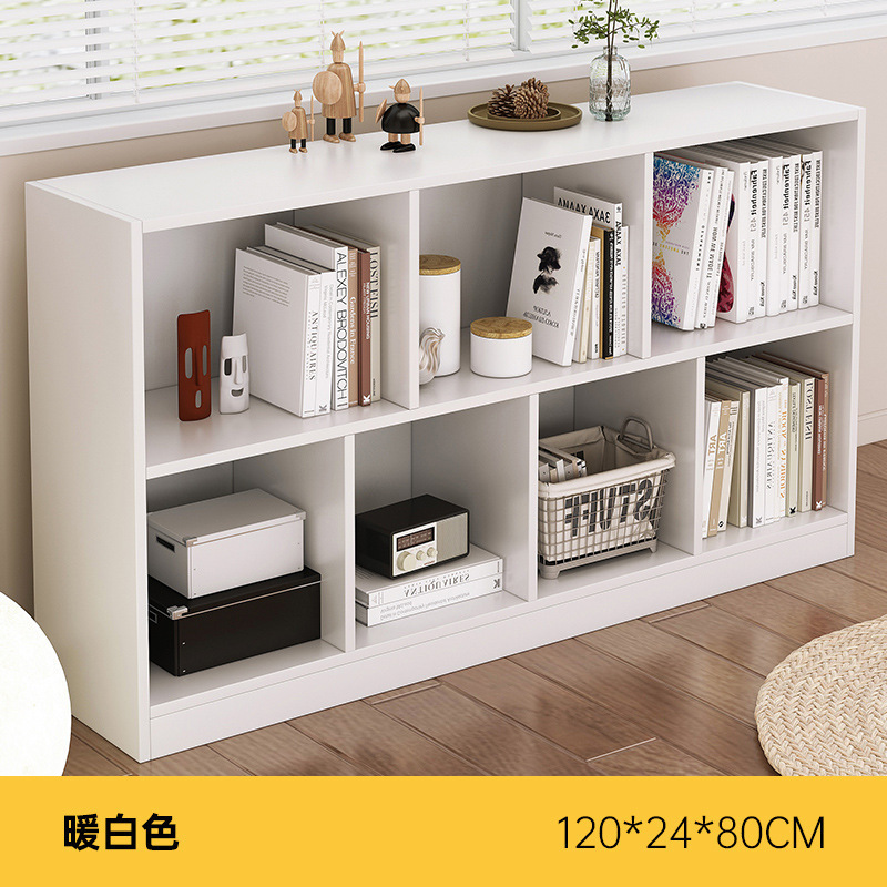 本棚収納ラック床置きローキャビネットグリッドキャビネット家庭用多層8コンパートメントキャビネット学生収納キャビネット収納本棚|undefined