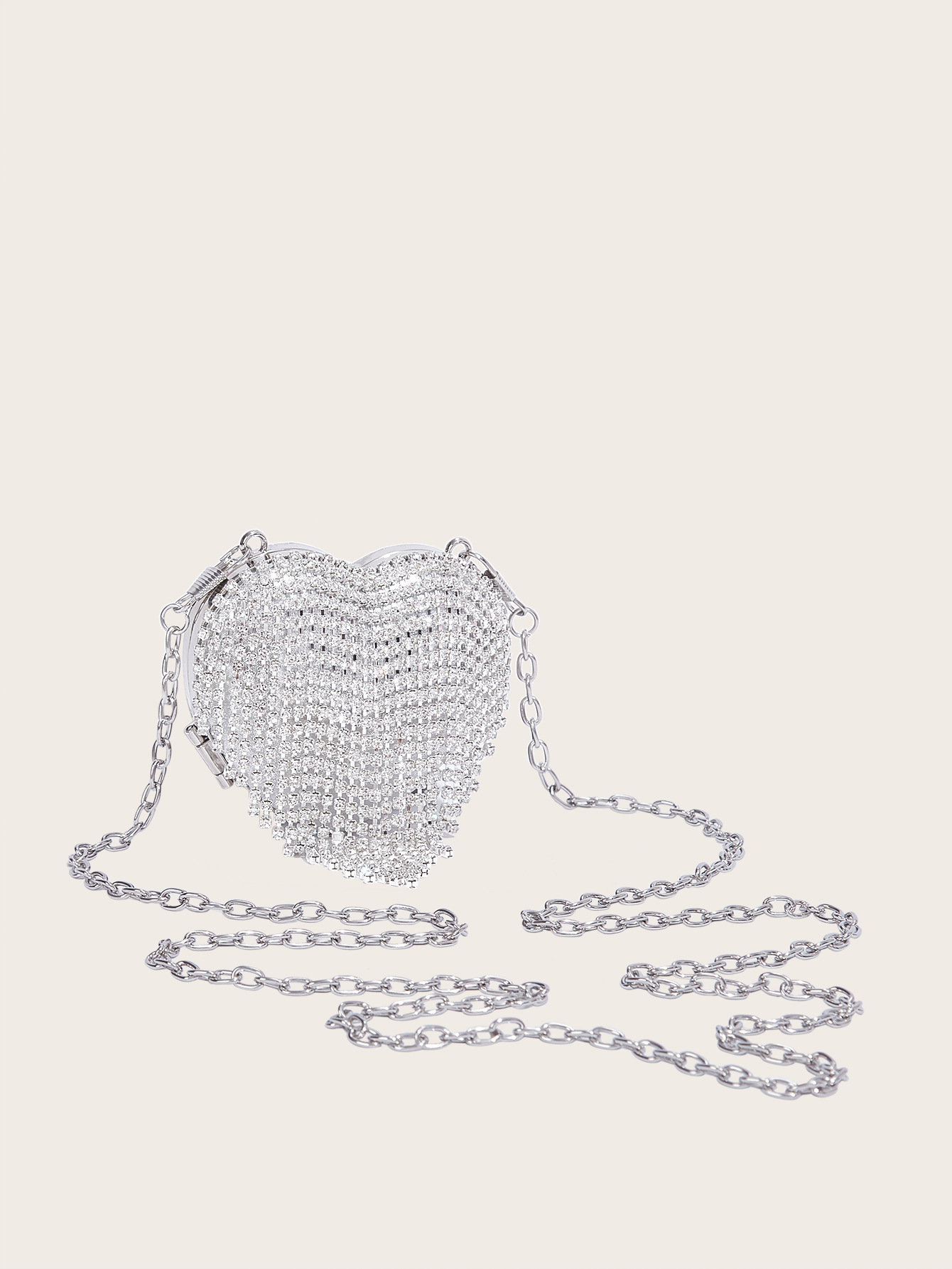 Mini Abendtasche Mit Herz-kette Für Damen_voghion.com