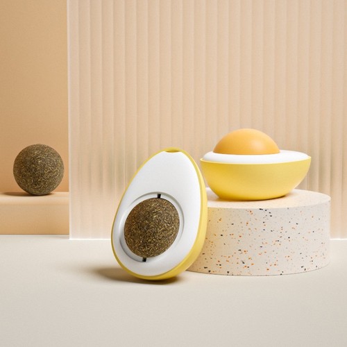 Cat Mint Ball Toy Pip Tao Poached Egg Licking Fun Flavor Self-Happiness Cat Toy Pet Supplies Wholesale