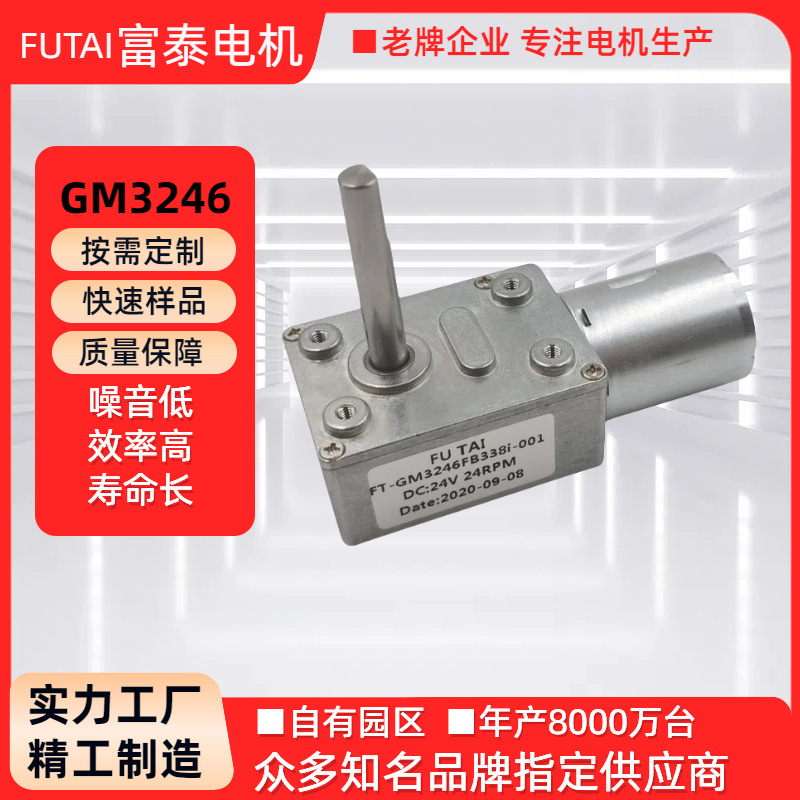 GM3246涡轮杆减速电机自动洗头机微型电机升降器大扭矩打气泵马达
