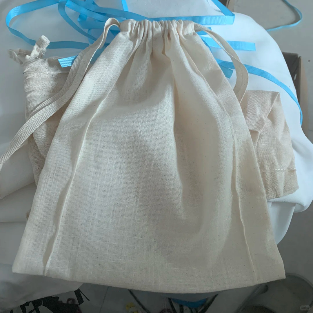 纯棉棉布束口袋Aesop薄款纯棉棉布袋洗发水身体乳包装亚麻袋棉麻