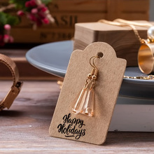 T 37554 Vintage Hollow Kraft Tag �����ο�ţƤֽ���ƿ羳