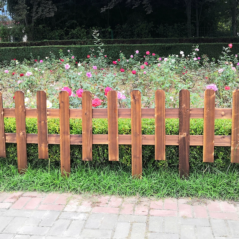 Забор, уличный антикоррозийный деревянный ограждение, карбонизированное ограждение, забор, уличный садовый маленький забор, двор, забор из цельного дерева