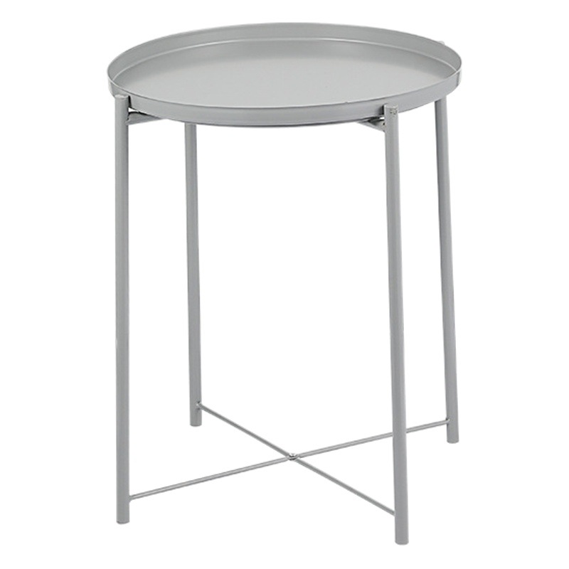 INS mesa de café pequeña mesa de bandeja simple mesa de café de metal mesa de café de hierro sofá de noche pequeña mesa redonda mini esquina