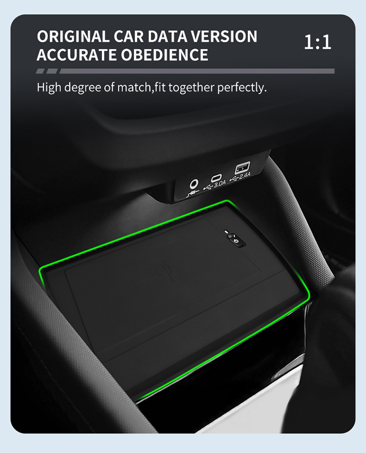 Suitable for 25-26 Models of Forester, Wireless Charging Silicone Anti-Slip Mat for the Center Console, Protective Car Accessories, Modification Parts