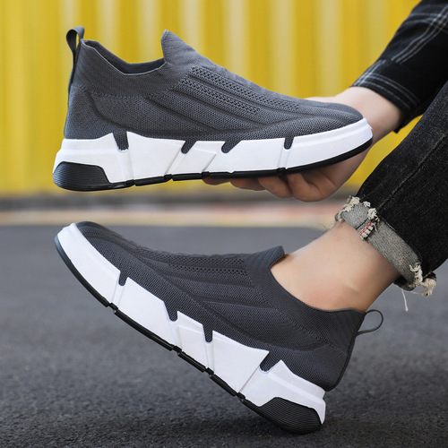 Foreign trade wholesale spring new men's shoes mesh breathable lightweight men's sports shoes slip-on slip-on shoes