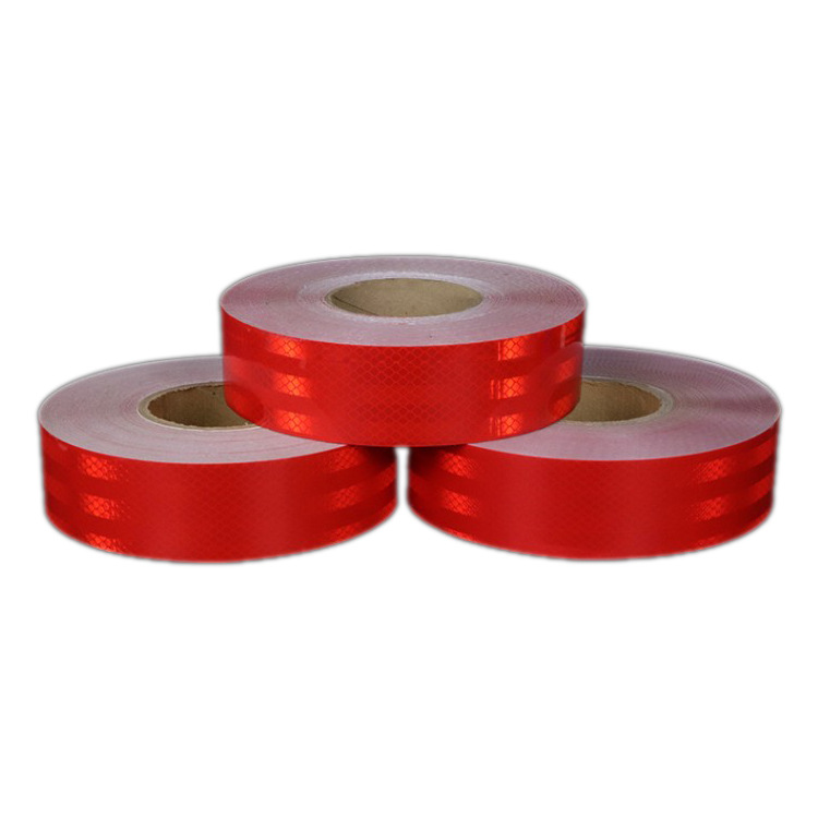 厂家红色反光贴夜间警示桩防撞反光膜道路交通醒目标识