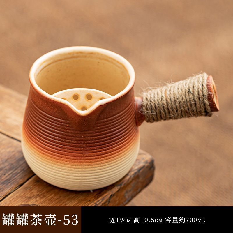 囲炉煮茶缶茶蓋付き煮茶器具家庭用部品ミルクティー陶壺煮ティーポット炭素炉焼き乳|undefined