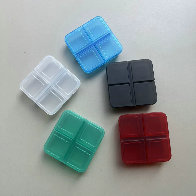 Universal storage system, storage box, cover for nails, 4 cells, 4 cells