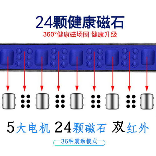 X5 Men's and Women's Charging Model Massage Waist Belt: Infrared Heating, Vibration, Fat-Shaping, and Gentle Shaking Device