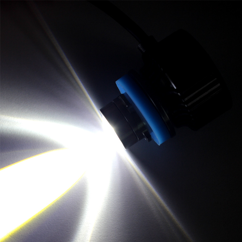 Coche LED láser niebla luz resaltar condensador lente H7 H8/H11 9005/9006 unidad incorporada de doble color de luz