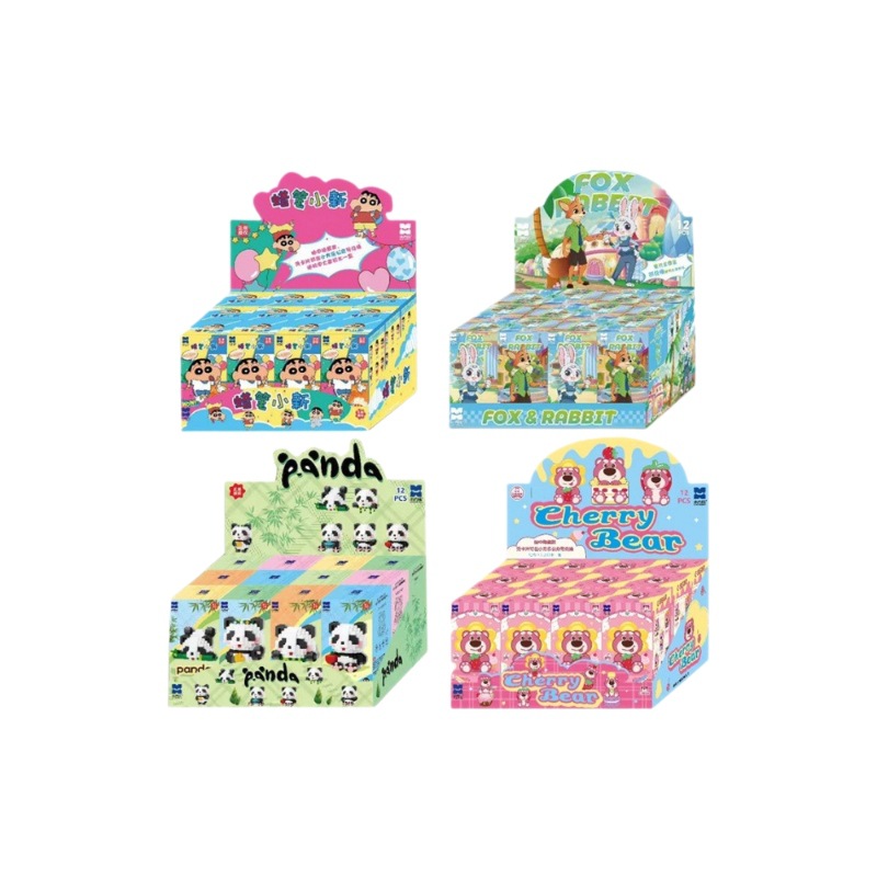 小方乐 Cute constructor, doll, smart toy, panda, creative gift, wholesale