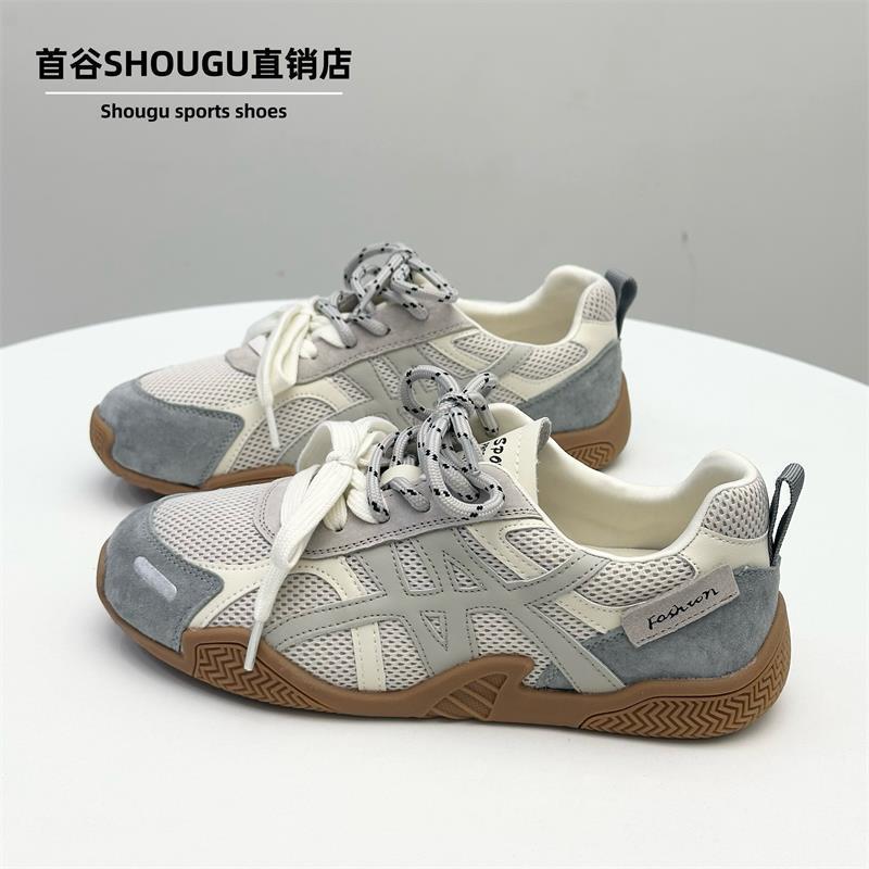 Shougu の人気のメッシュ通気性トレーニングシューズ女性用 2025 夏の新しい厚底通気性多用途で蒸れないカジュアルシューズ|undefined