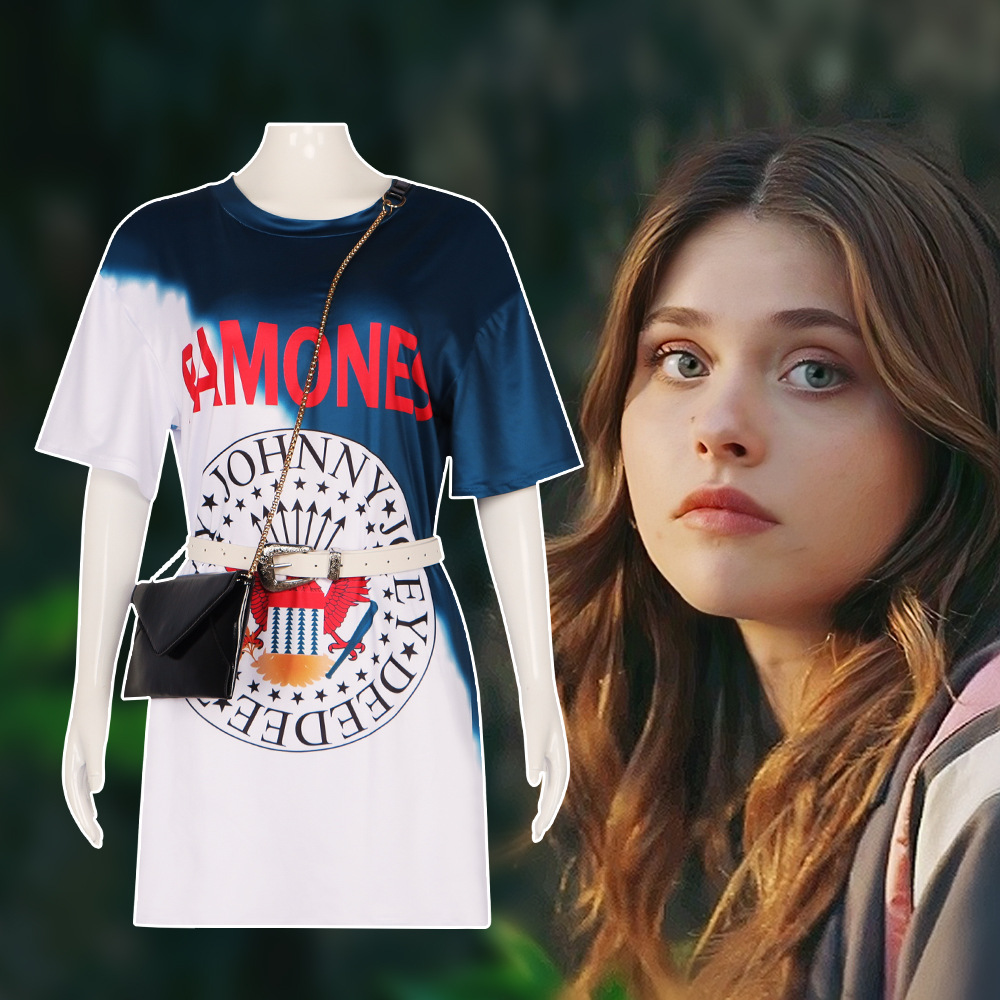 新電影My Fault 我的錯誤cosplay服裝同款角色 諾亞cos服塗鴉短袖