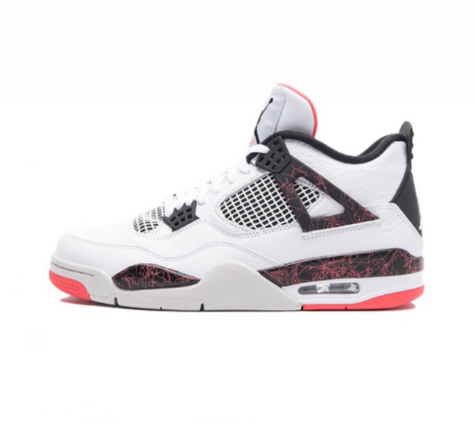 aj4 ホワイトセメントバスケットボールシューズトレンディなレトロな絶妙なディテールミッドトップホワイトグレー紳士靴第一層牛革レトロな女性の靴|undefined