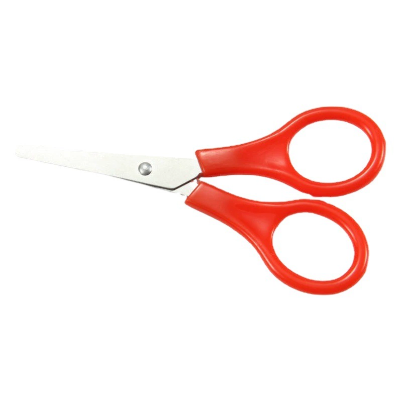 Мини-круглая головка из нержавеющей стали Маленькие ножницы Детский сад Дети Студенты Канцелярские товары Ручная резка Офисный бытовой резак для бумаги