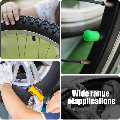 Car bicycle tire black plastic valve cap dust cover dust cap