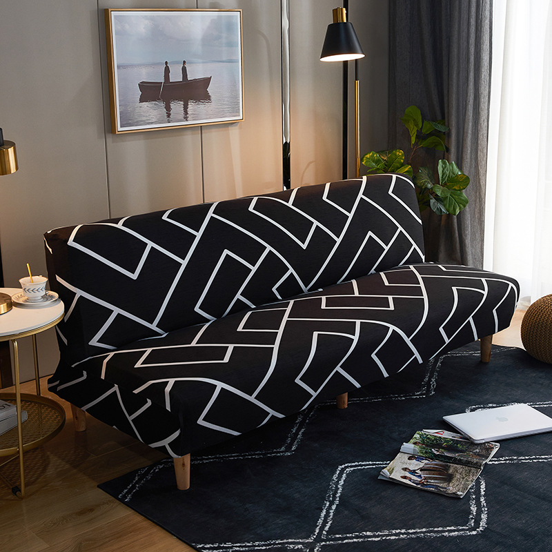 Folding sofa bed cover without armrests elastic all-inclusive sofa cover special elastic protective cover for sofa bed dustproof