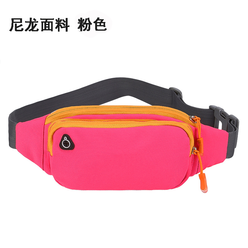 Transfronterizo al aire libre senderismo ocio bolsa hombres y mujeres cajero teléfono móvil bolso crossbody pecho bolsa correr fitness deportes cintura bolsa