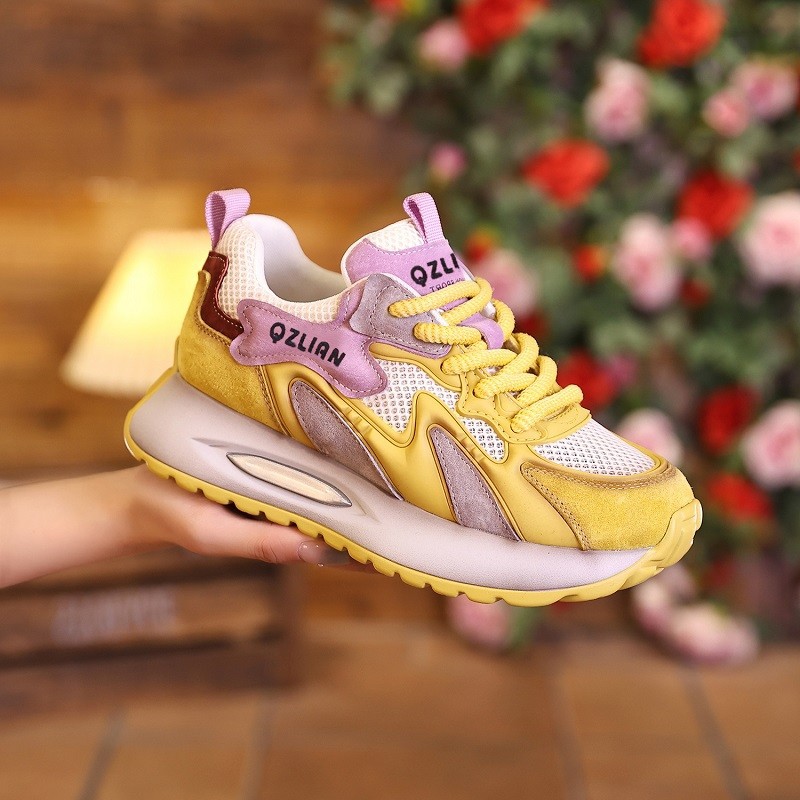 2026 zapatos de verano de malla nuevos zapatos de papá transpirables, zapatos deportivos casuales con suela suave, zapatos de mujer