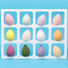 Super soft beveled beauty egg gourd water drop makeup egg makeup egg wet and dry makeup sponge puff wholesale